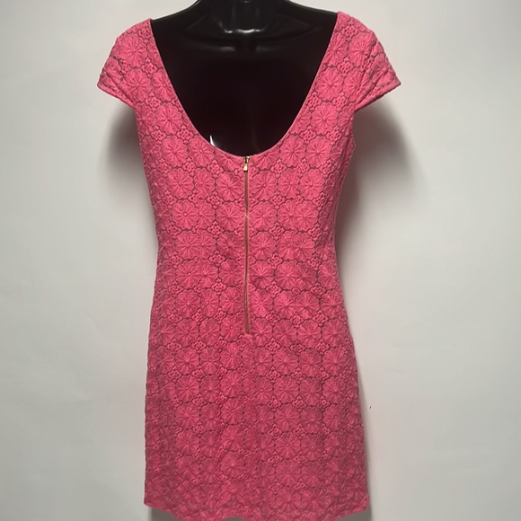Lilly Pulitzer Pretty in Pink Floral Laced  Dress NWOT 4 - Picture 2 of 11